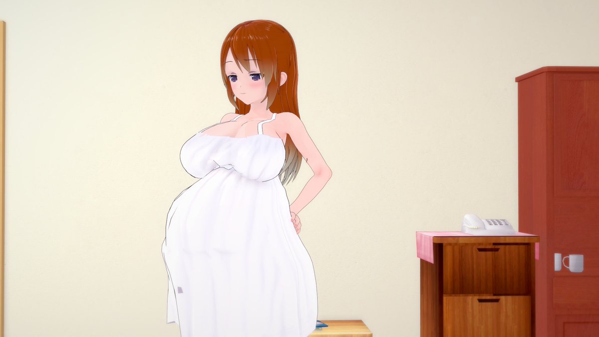 LilyOC_art's tweet image. Dress  #pregnantart #pregnant #Oc #koikatsuparty #animepregnant #koikatsu #コイカツ #妊娠 #ボテ腹