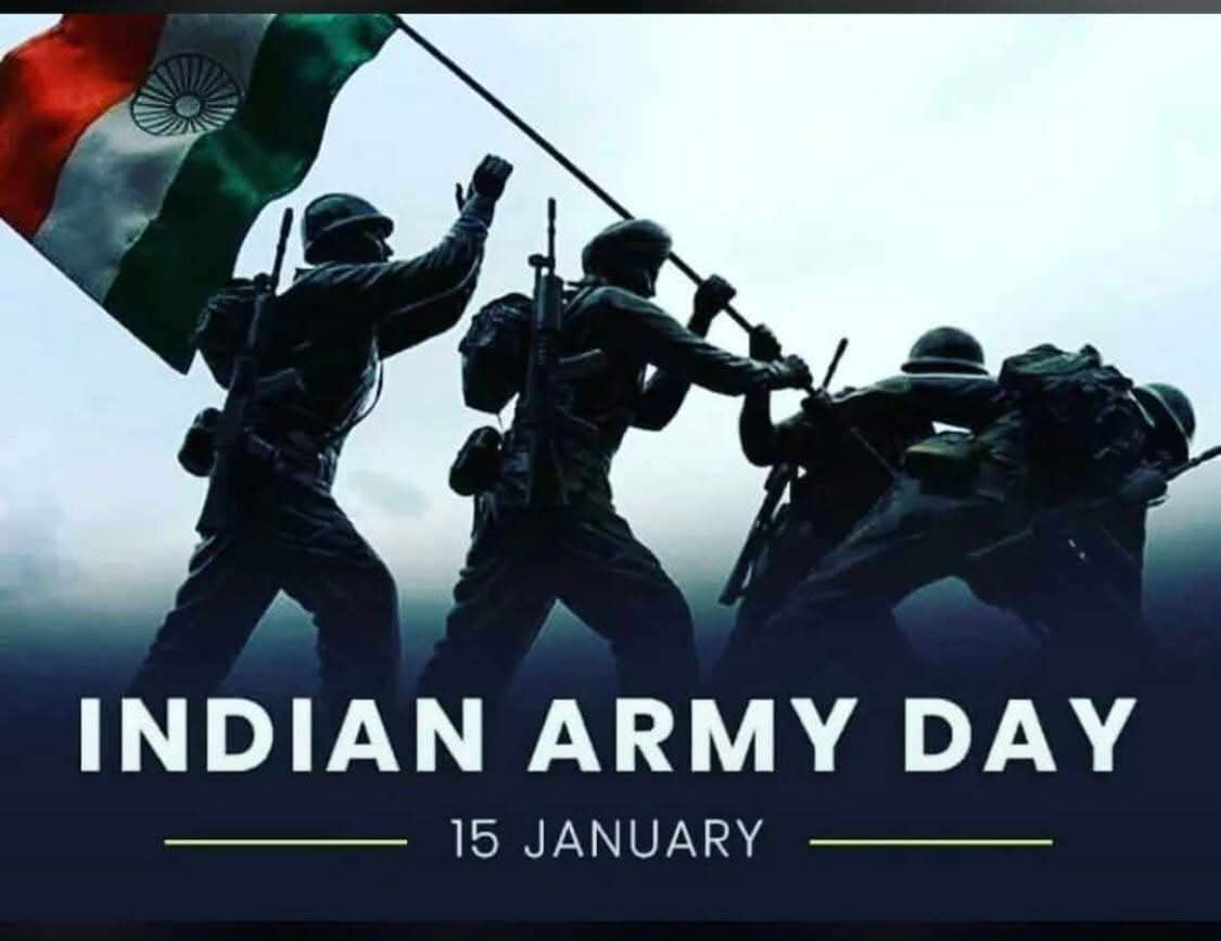 देश का सिर गर्व से ऊंचा करने वाले,शौर्य और पराक्रम के प्रतीक भारतीय सेना के हमारे वीर जवानों, पूर्व सैनिकों और उनके परिवारों को ‘ सेना दिवस’ की हार्दिक शुभकामनाएं। 
#ArmyDay2026