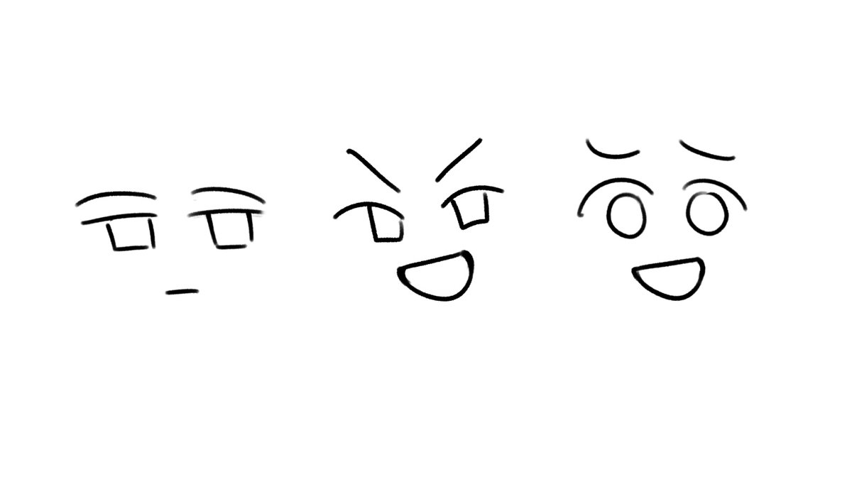 ocsbase2's tweet image. Who in your ocs! When you see in these face 
(bonus points, if they are a trio)