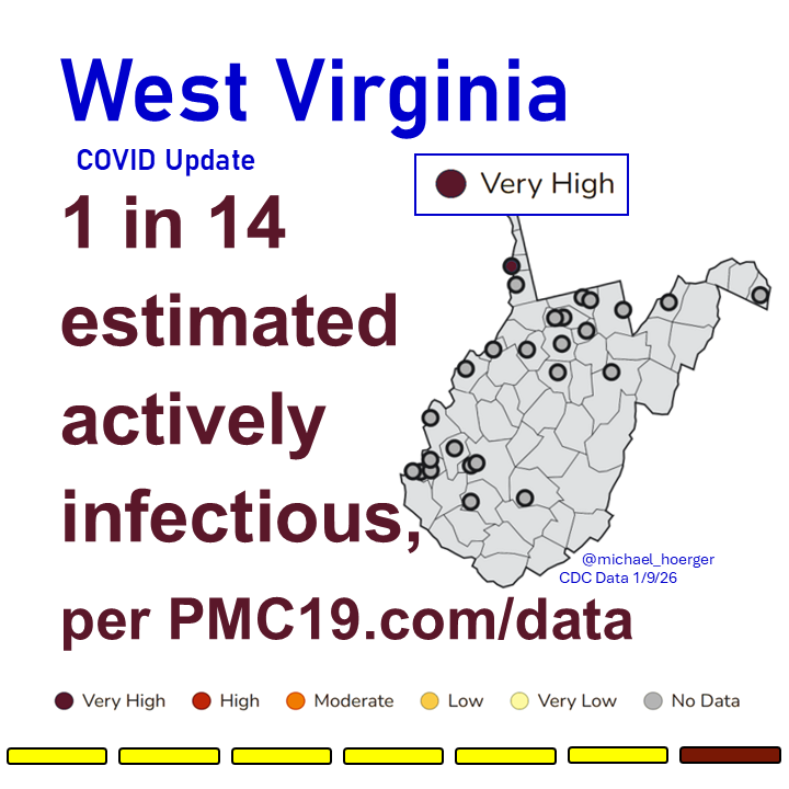 WV: heat map from CDC data and PMC prevalence estimate