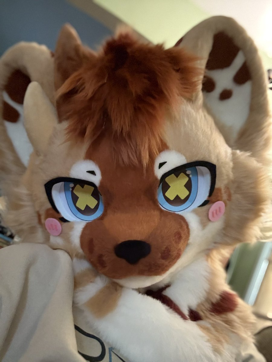 Hurts to part ways with him but 
meet Mox! This handsome fella is officially up for auction on the dealers den! Comes with Hand paws and full character rights. Head fits 56-60 cm! Dm for more info!

thedealersden.com/listing/hyena-…