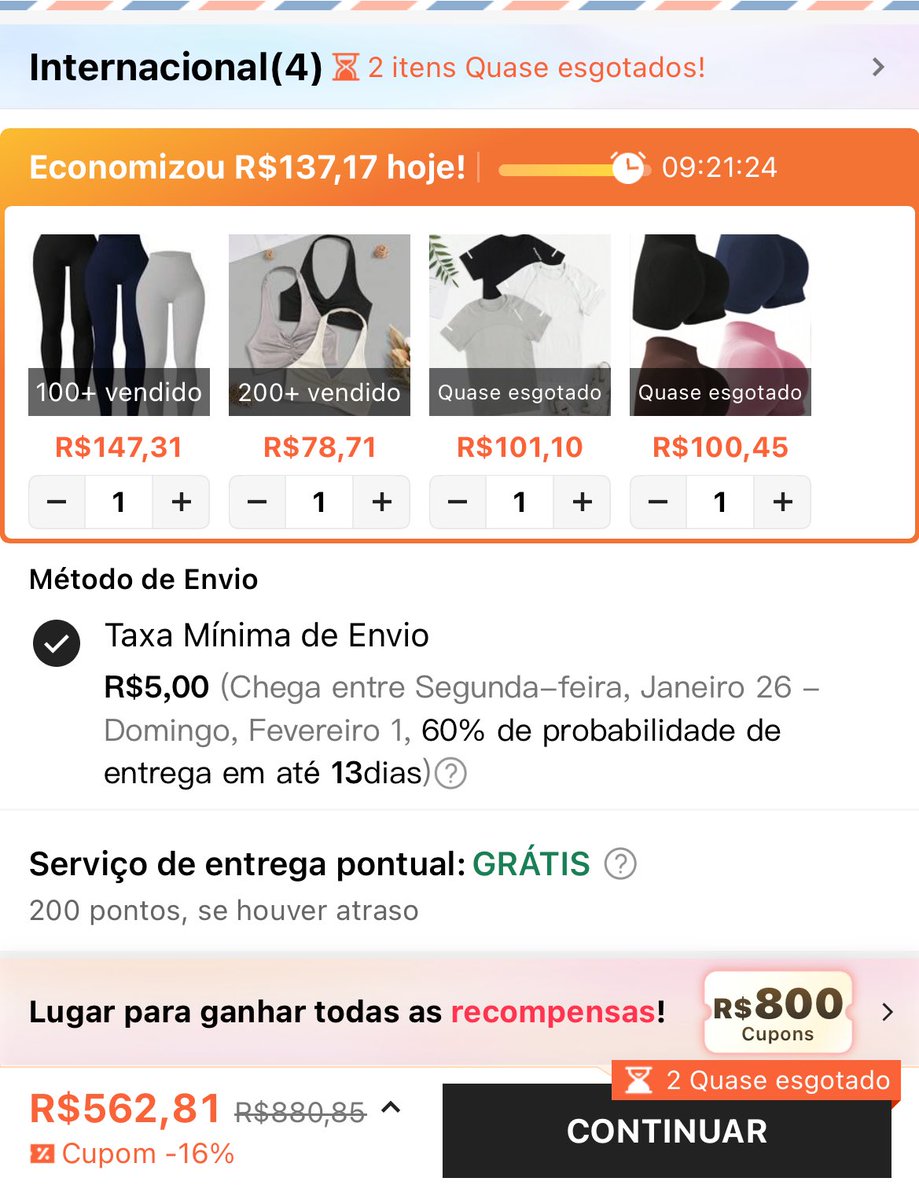 dommelalis's tweet image. Quero o cartão de algum trouxa para pagar meu carrinho da SHEIN. 💳

Estou querendo roupas novas para fazer aquele treino delicioso na academia e essa é a hora em que vocês são úteis para mim, betinhas!

findom | femdom | finsub | findomme