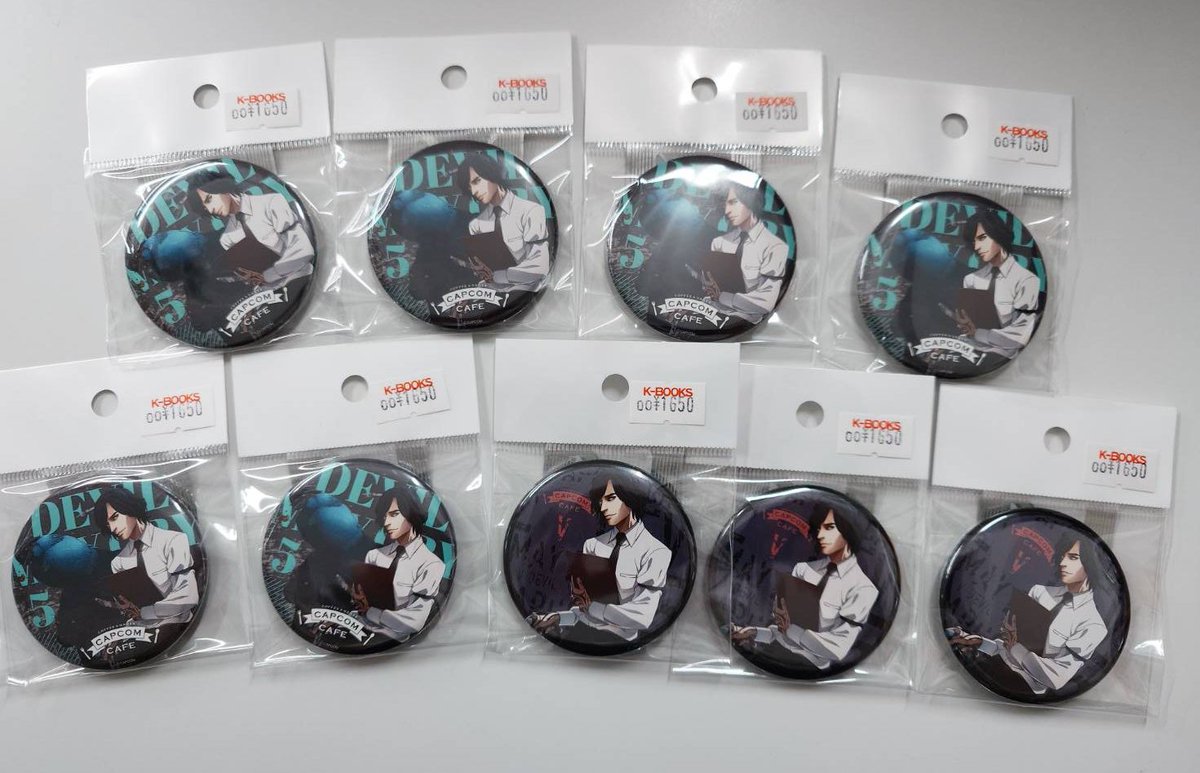 入荷情報】 Devil May Cry カプコンカフェ 缶バッジより V がまとめて