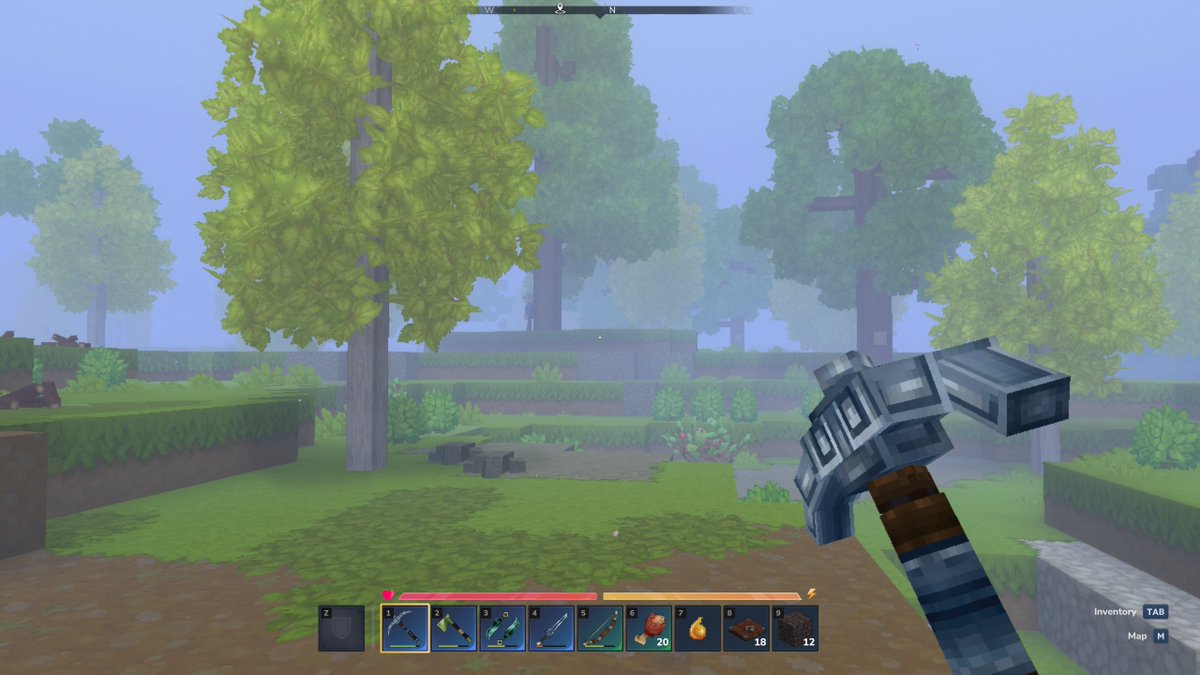 CallMeCarsonYT's tweet image. I had recently spawned a new world in single-player Hytale. Everything was normal at first as I began chopping down trees and crafting a workbench. I noticed something move amongst the dense fog (I have a very slow computer so I have to play with tiny render distance). I thought…