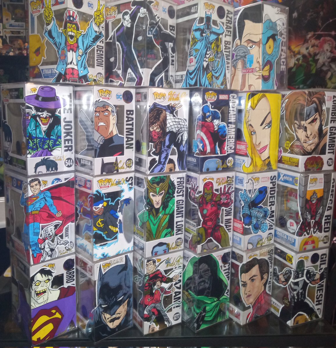 WadeKillsonYT's tweet photo. 🎨 ADD COLOR TO YOUR COLLECTION!! 🎨 All Available Custom Painted Funko Pop Art! Dm For Any Additional Information/ Pictures. Last Picture is (Box Only) Replacement Boxes With art for Easy Swap Outs!#FunkoPop #Funko #FunkoFam #Art https://t.co/va9VubSVmm