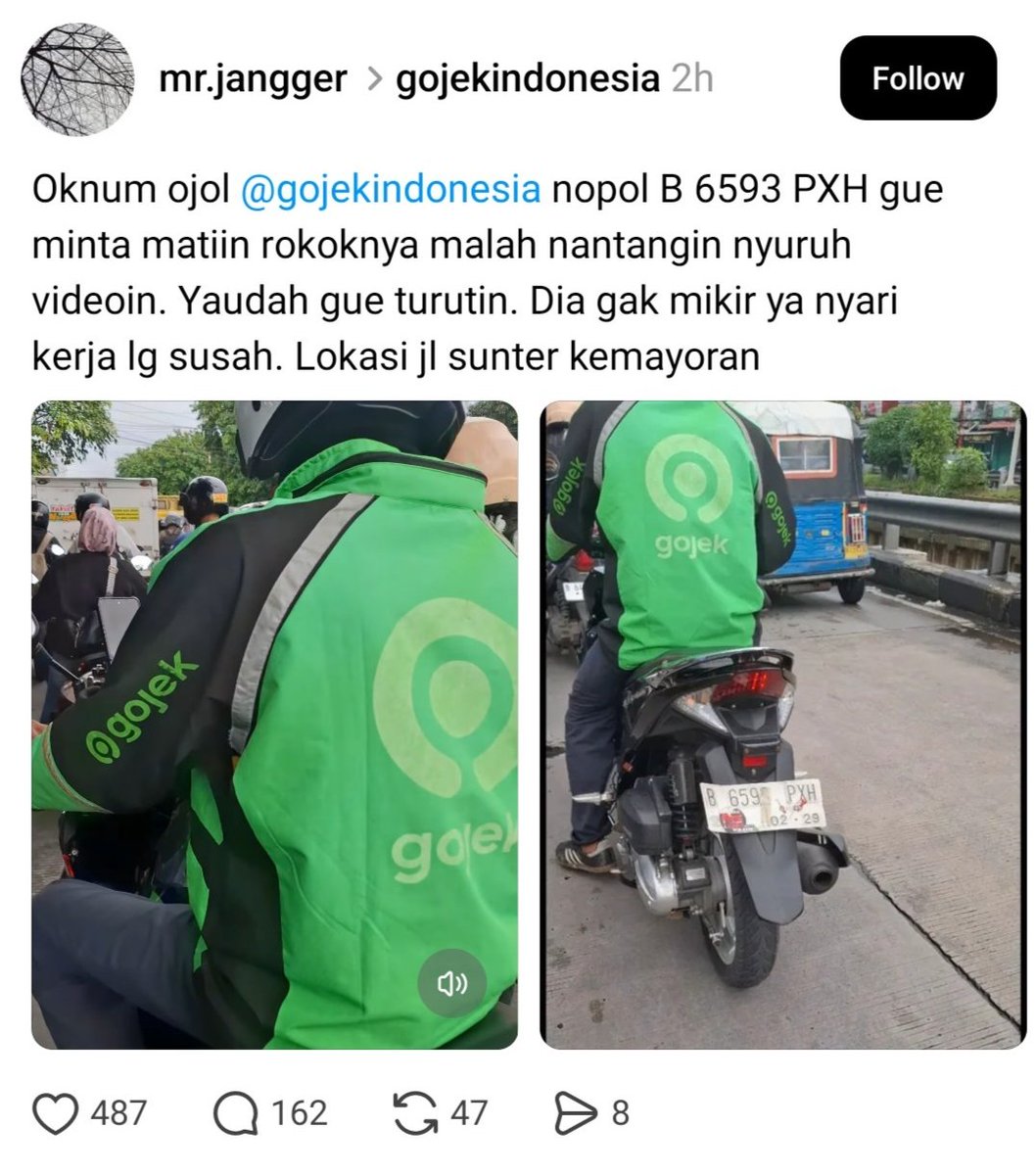 AnggaPratPret's tweet photo. @gojekindonesia Udah jelas gitu msh membisu aja min ?? Minimal respon lah https://t.co/d2nf4jVlV2