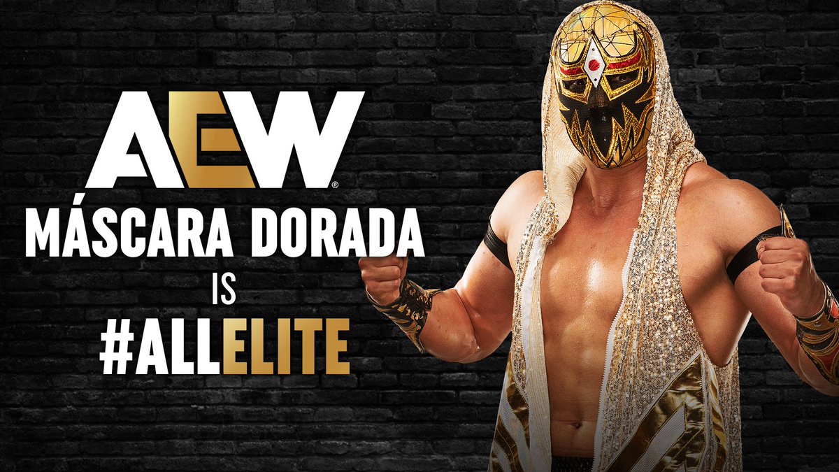 TonyKhan's tweet image. He’s a fan favorite in @CMLL_OFICIAL, in @ringofhonor, and in @AEW, and with his new dual contract, now he’s officially All Elite!

Welcome to AEW, @MascaraDoradMD!