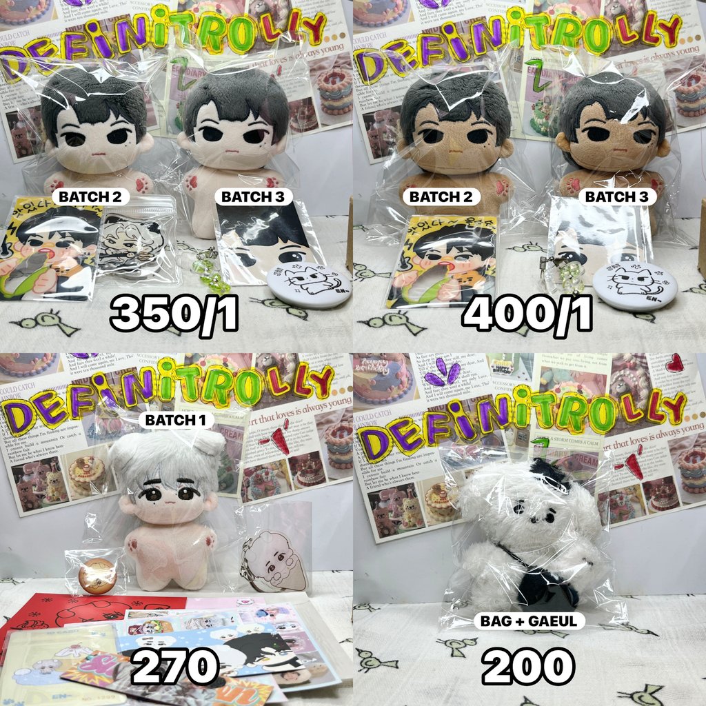 definitrolly's tweet image. wts want to sell lfb ina

doll enhypen jay dianji fair &amp;amp; tan, jake yunyunwang with tail, sunghoon xunbingle &amp;amp; hoongimi, sunoo qibao &amp;amp; nuoyuyu.

doll with inclusion sesuai gambar.

✅ include all
🍊 bisa full oren
🚚 bogor

t. #ensell #edsell wts wtb 10cm doll lfs lfb rd ina