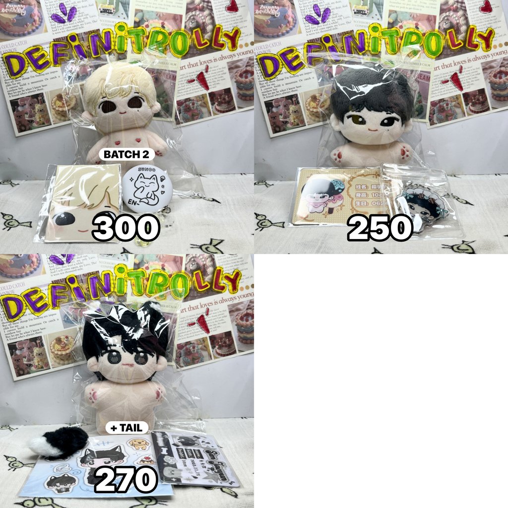 definitrolly's tweet image. wts want to sell lfb ina

doll enhypen jay dianji fair &amp;amp; tan, jake yunyunwang with tail, sunghoon xunbingle &amp;amp; hoongimi, sunoo qibao &amp;amp; nuoyuyu.

doll with inclusion sesuai gambar.

✅ include all
🍊 bisa full oren
🚚 bogor

t. #ensell #edsell wts wtb 10cm doll lfs lfb rd ina