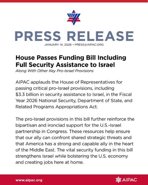 RedPillMediaX's tweet image. ⚡️🇺🇸 BREAKING 

Trump just gave another $3B to Israel.

Americans are paying tax dollars to fund Jewish terrorism.