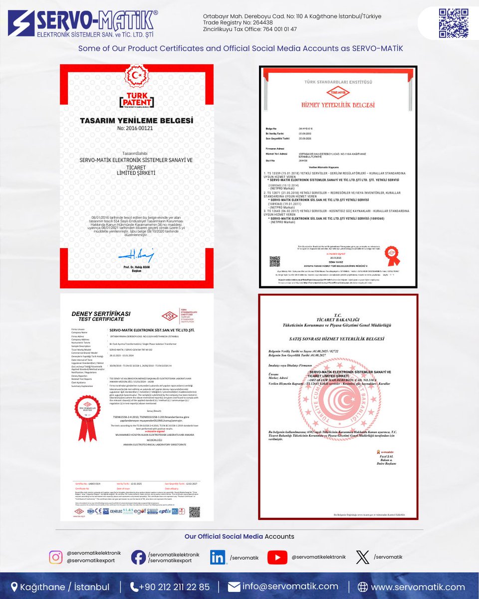 servomatik's tweet image. Certified Quality | Proven Experience | Local Manufacturing
With 37+ years of experience, SERVO-MATIK Electronic Systems has been delivering certified power solutions since 1989.

#ServoMatik