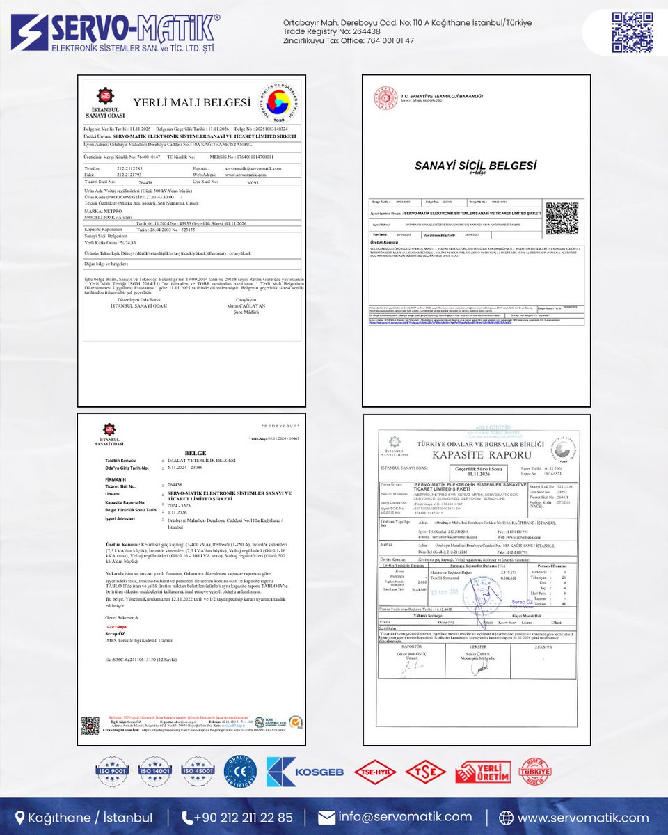 servomatik's tweet image. Certified Quality | Proven Experience | Local Manufacturing
With 37+ years of experience, SERVO-MATIK Electronic Systems has been delivering certified power solutions since 1989.

#ServoMatik