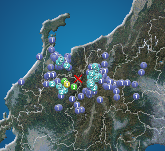 wni_jp's tweet photo. 【地震情報】
1月15日 14:40 震度4
震源：富山県東部 M4.7 深さごく浅い
この地震による津波の心配はありません。
https://t.co/PbBtgiOwLp https://t.co/jUE2S7S3pc