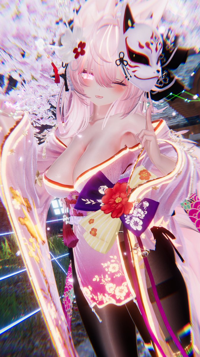 vrc_satsuki_'s tweet image. おはーよ！
セレスティアちゃんにもいつもの髪型つけてみた！
今日は通院日なのでｲｯﾃｷﾏｽ💦