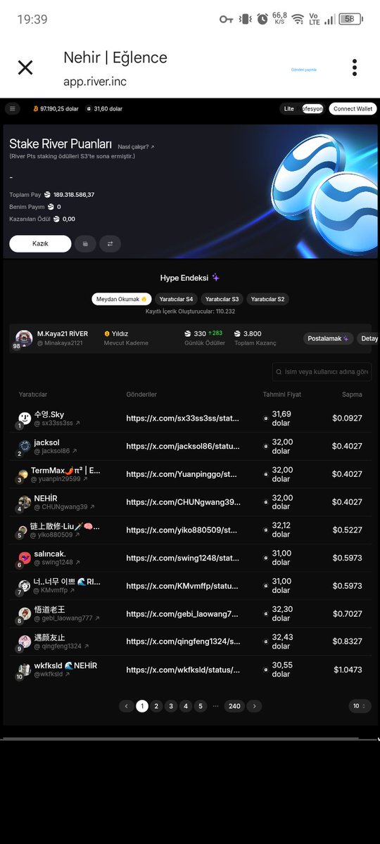 M.Kaya21 RİVER tweet media