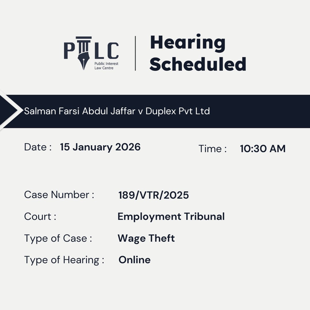 Public Interest Law Centre tweet media