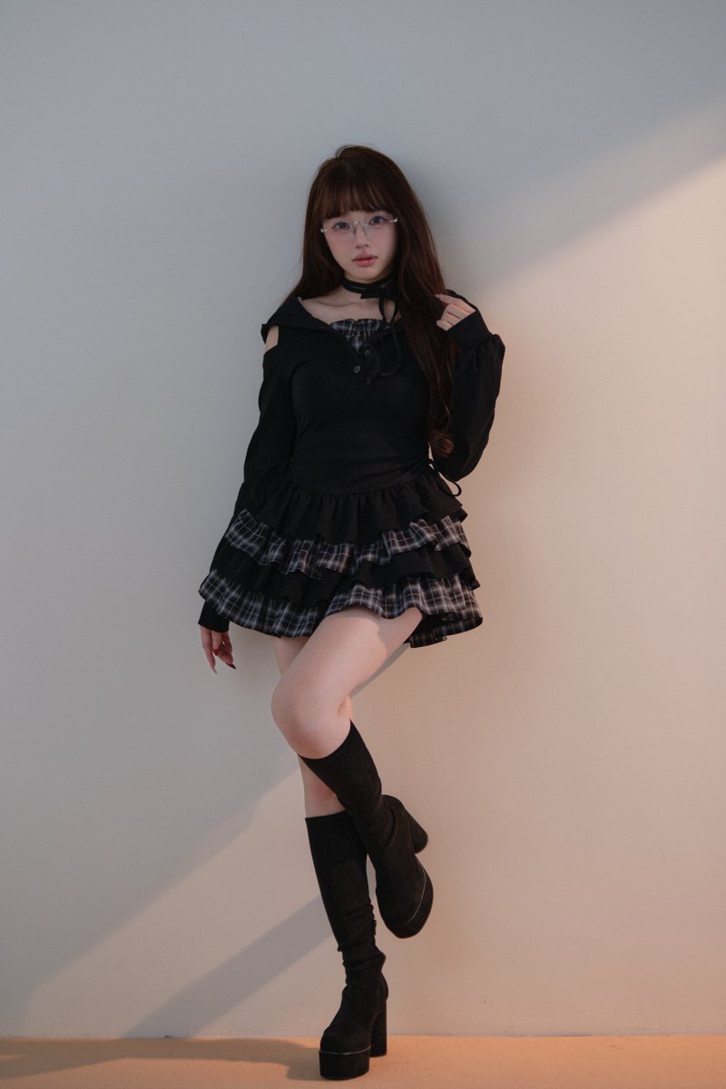 新品BunnyLis ふわもこボレロ×ストライプミニワンピセット S ぽ*よ様