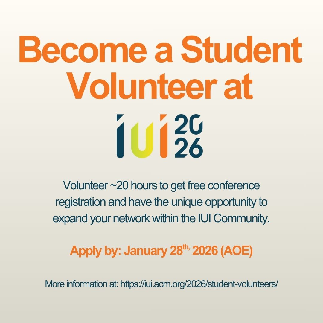 ACM IUI 2026 tweet media