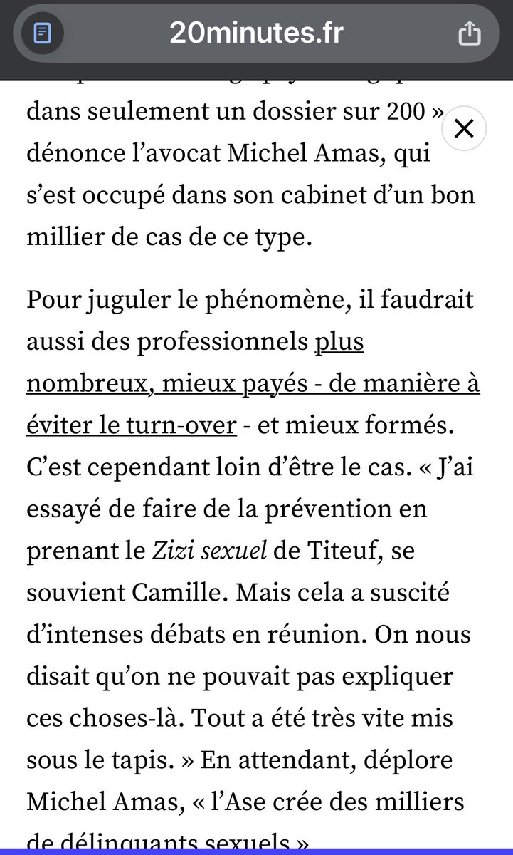 michel_amas's tweet image. Les enfants agresseurs sexuels au sein des foyers ne sont jamais traités, jamais poursuivis.

Des générations entières d'enfants, grandissent sans aucune conscience de l'interdit et du corps de l'autre .

L'aide sociale à l'enfance, créer des milliers de délinquants sexuels