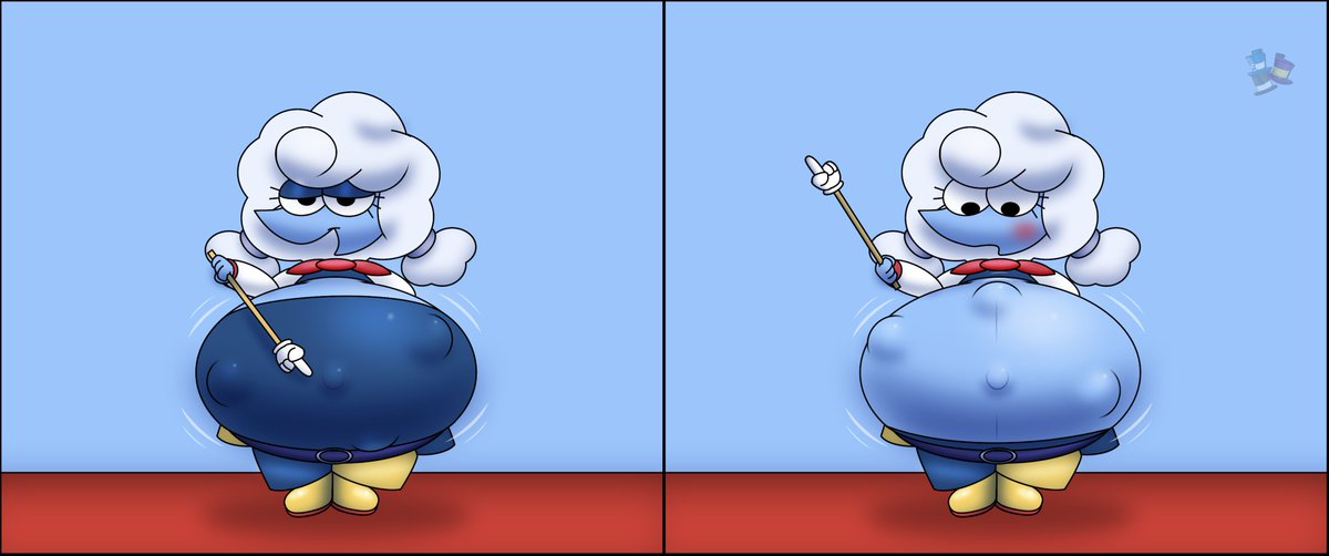 Fancy_Blue101's tweet image. Elnina sure knows how to make a forecast REAL interesting~&amp;lt;3 #Deltarune #DeltaruneChapter3 #Elnina #Pregnant #Comic #Fanart