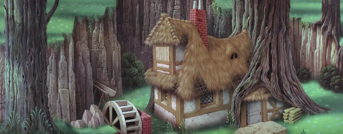 dreamyyarchive's tweet image. the cottage aesthetic from sleeping beauty (1959) 🌸🍃