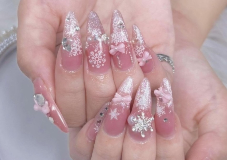 nailbookjp's tweet image. やっぱピンクネイルがいちばん可愛いっ💗🎀