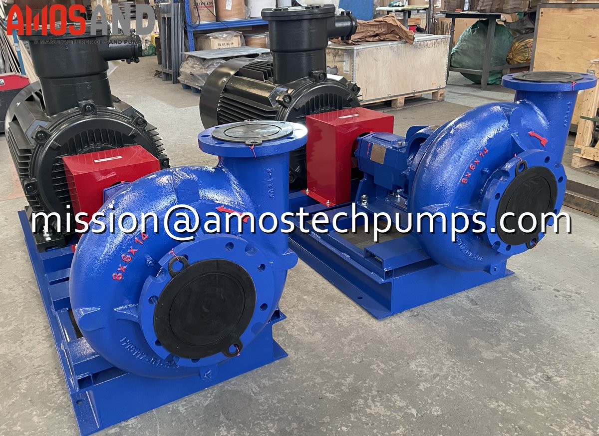 AmostechP's tweet photo. We are pleased to announce that two units of the high-performance Mission 2500 Supreme Centrifugal Sand Pumps, complete with integrated electric motors, are now prepared for immediate delivery to the United States
https://t.co/fQ9sEifXPa
+86-13633310657
mission@amostechpumps.com https://t.co/2PlOwT4Vpy