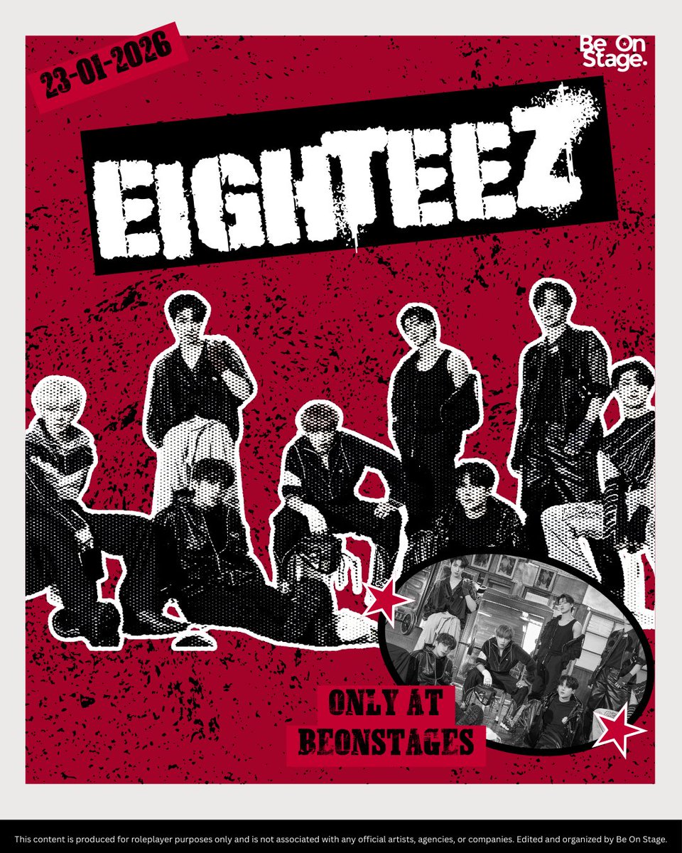 beonstages's tweet image. ㅤㅤㅤㅤ
ㅤㅤㅤㅤ
「    ----------٠•°★°•٠----------    」
ㅤ𝗕𝗘   𝗢𝗡    𝗦𝗧𝗔𝗚𝗘       𝗣𝗥𝗘𝗦𝗘𝗡𝗧
ㅤㅤㅤ     ㅤ𝗘𝗜𝗚𝗛𝗧𝗘𝗘𝗭

ㅤㅤ  Friday, 23 January 2026
ㅤㅤㅤㅤㅤ at 07.00 pm
「    ----------٠•°★°•٠----------    」
ㅤㅤㅤ
ㅤㅤㅤㅤ