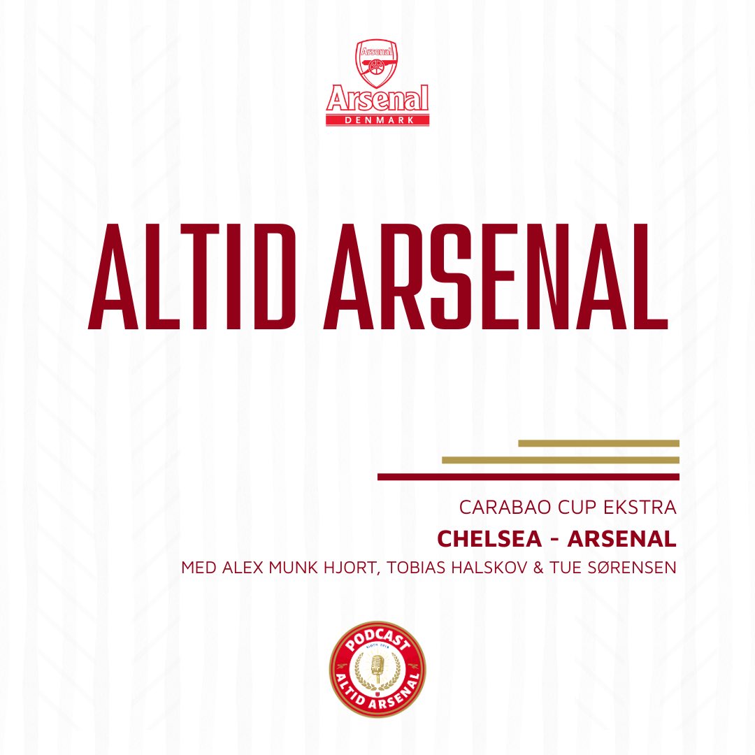 Første stik i semifinalen.💪🏼

Arsenal fik et godt udgangspunkt med fra udekampen mod Chelsea.

Vi vender 3-2-sejren i en Carabao Cup Ekstra, som er ude nu.

🎧 linktr.ee/altidarsenal

Podcasten laves af <a href="/ArsenalDenmark/">ArsenalDenmark</a> i samarbejde med Café Dan Turèll.