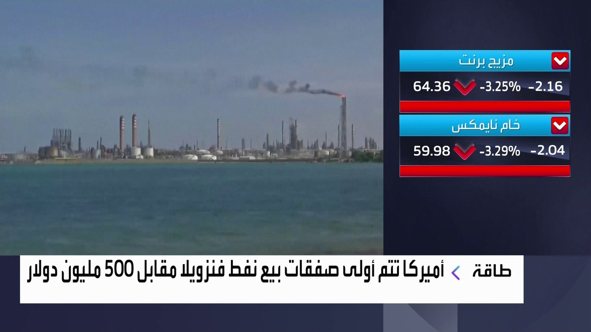 أميركا تتم أولى صفقات بيع نفط فنزويلا مقابل 500 مليون دولار افتتاح الأسواق _Business 