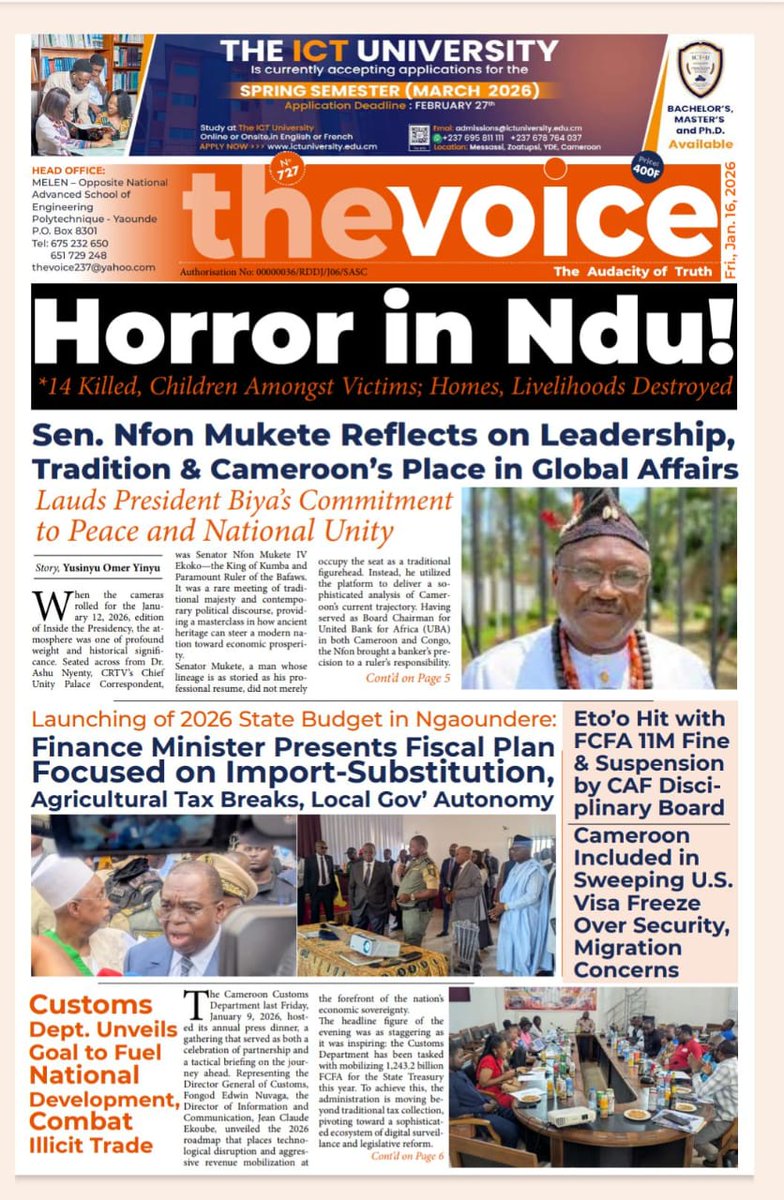 QUELQUES UNES DU 15 JANVIER 2026

#highlightsシ゚ #followersシ゚ #RevueDePresse #presse #dashmedia #DashTv #TheVoiceOfAfrica