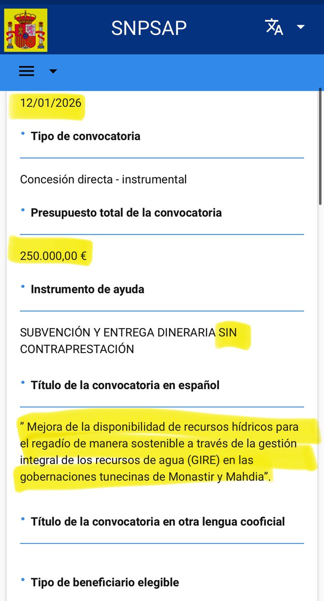 PabloCamPiq's tweet image. 🔴 NO HAY DINERO NI INTENCIÓN DEL GOBIERNO PARA HACER LAS OBRAS HÍDRICAS DEL BARRANCO DEL POYO.

Pero si hay 250.000€ en 2026 para “el regadío sostenible” en varias zonas de TÚNEZ.

Sus impuestos, se van, dios sepa a qué y quién…