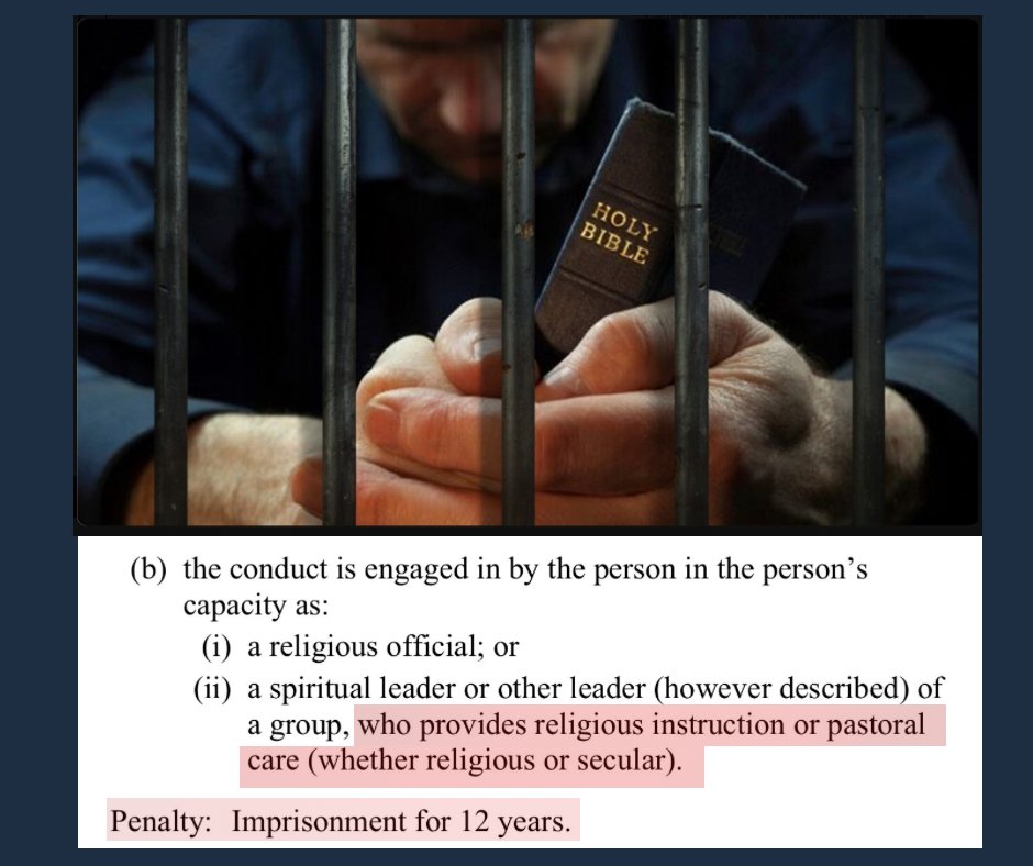 craigkellyAFEE's tweet image. Zack, the HUGE mistake you have made is that you have only looked at the words of the legislation without giving thought to how it could apply in practice.

And it’s how it could apply in practice that counts.

And in practice the legislation discriminates against Christian…
