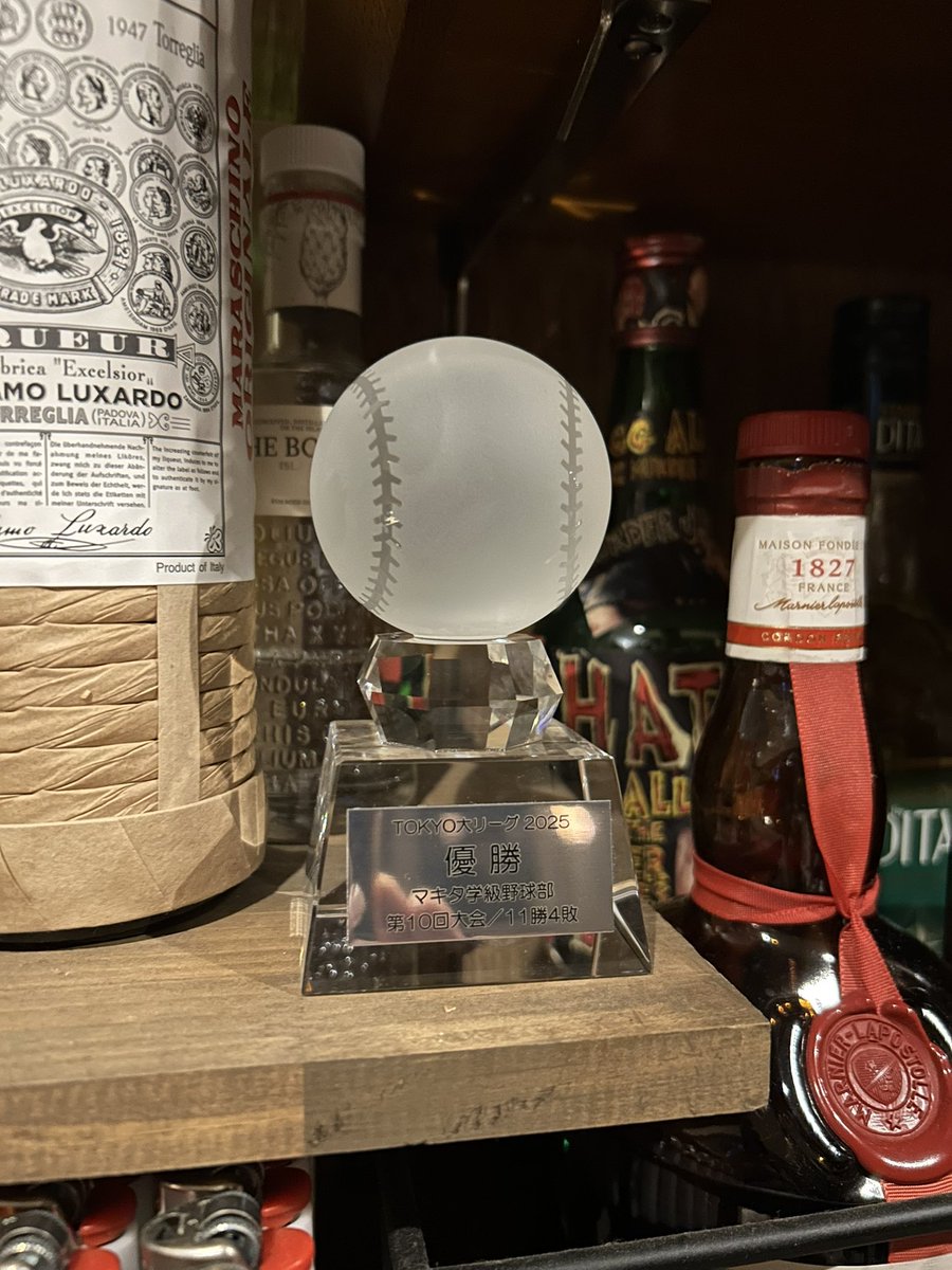 #東京大リーグ #草野球 #優勝トロフィー #11勝4敗 #下駄骨折