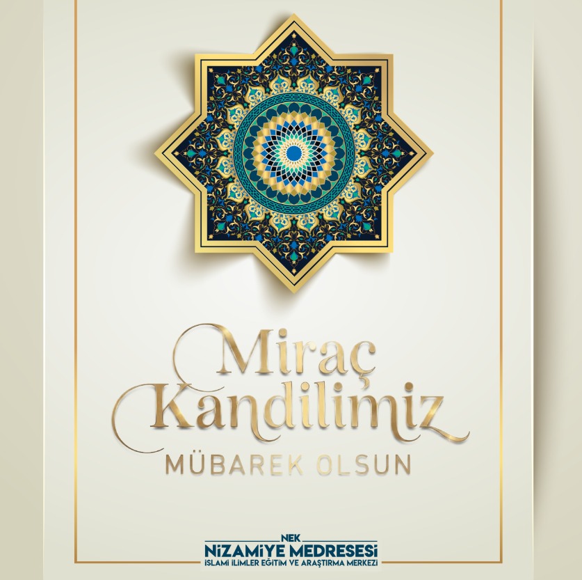 Miraç Kandilimiz mübarek olsun.
Rabbimiz bizleri Miraç’ın taşıdığı iman, huzur ve yakınlık iklimine eriştirsin.
Dualarımızın kabul, gönüllerimizin ferah, evlerimizin bereketli olmasını niyaz ederiz.
Hayırlı kandiller.