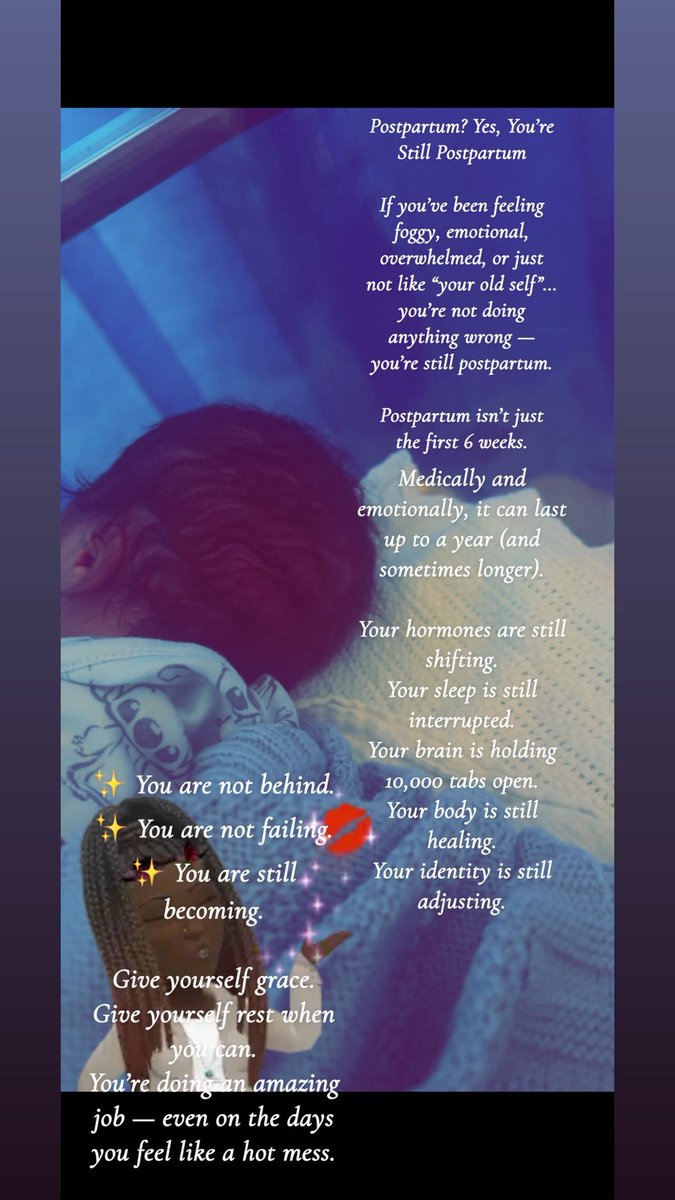 ChysCorna's tweet photo. Postpartum? Yes, You’re Still Postpartum
#PostpartumJourney #StillPostpartum #FourthTrimester #PostpartumHealing
#NewMomLife #MotherhoodUnfiltered #HormonesAreReal #SleepDeprived
#GraceOverGuilt #YouAreEnough #MomSupport #MentalHealthMatters
#RealMotherhood #HealingInProgress 💛 https://t.co/4YMP4FKpqG