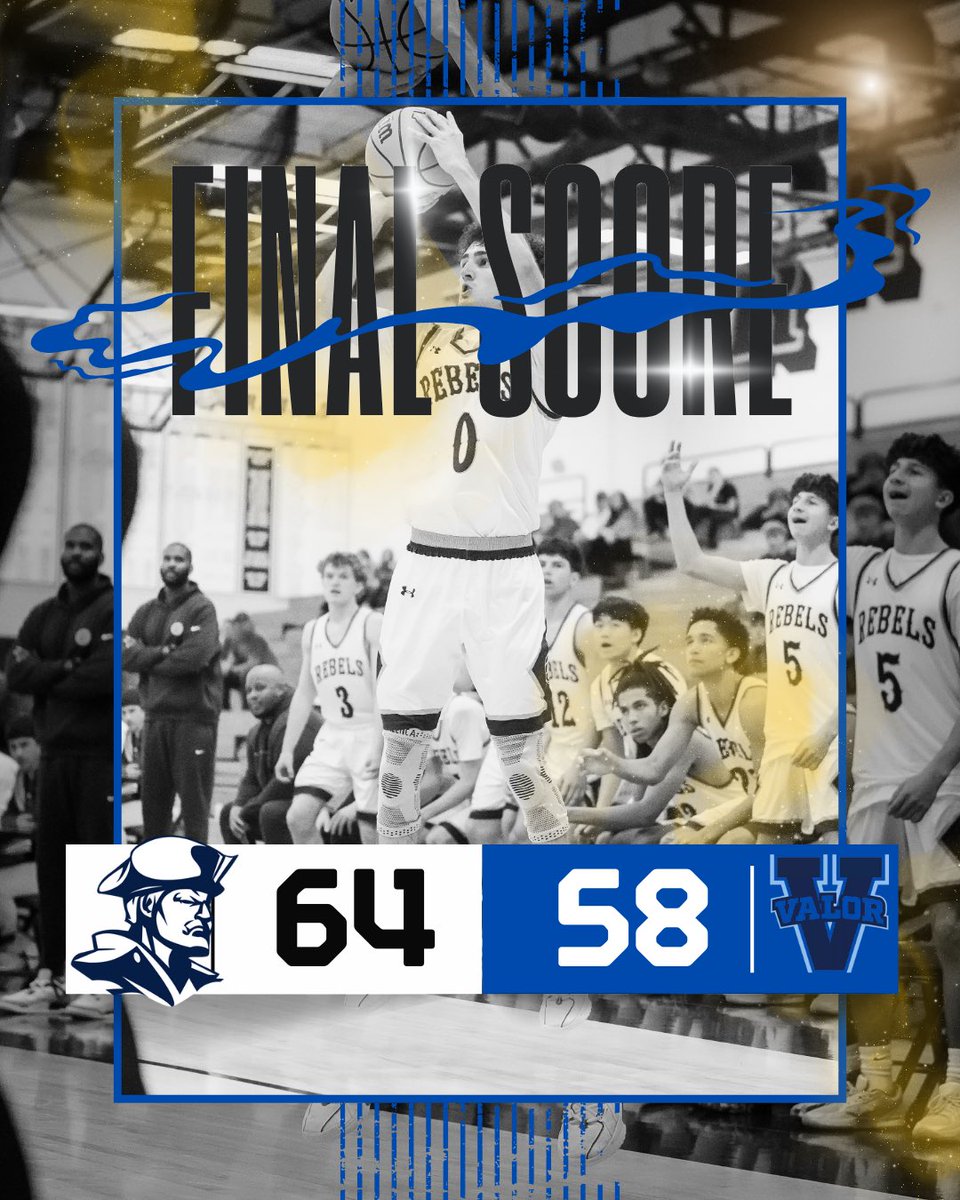 ColumbineHoops's tweet image. Rebels takes down Valor 64–58 in a big league matchup!
Total team effort from start to finish, defending and making winning plays when it mattered most. Proud of how these guys competed.

Let’s keep it rolling. 💪🏀
#ColumbineBasketball #LeagueWin #TeamEffort #KeepItRolling