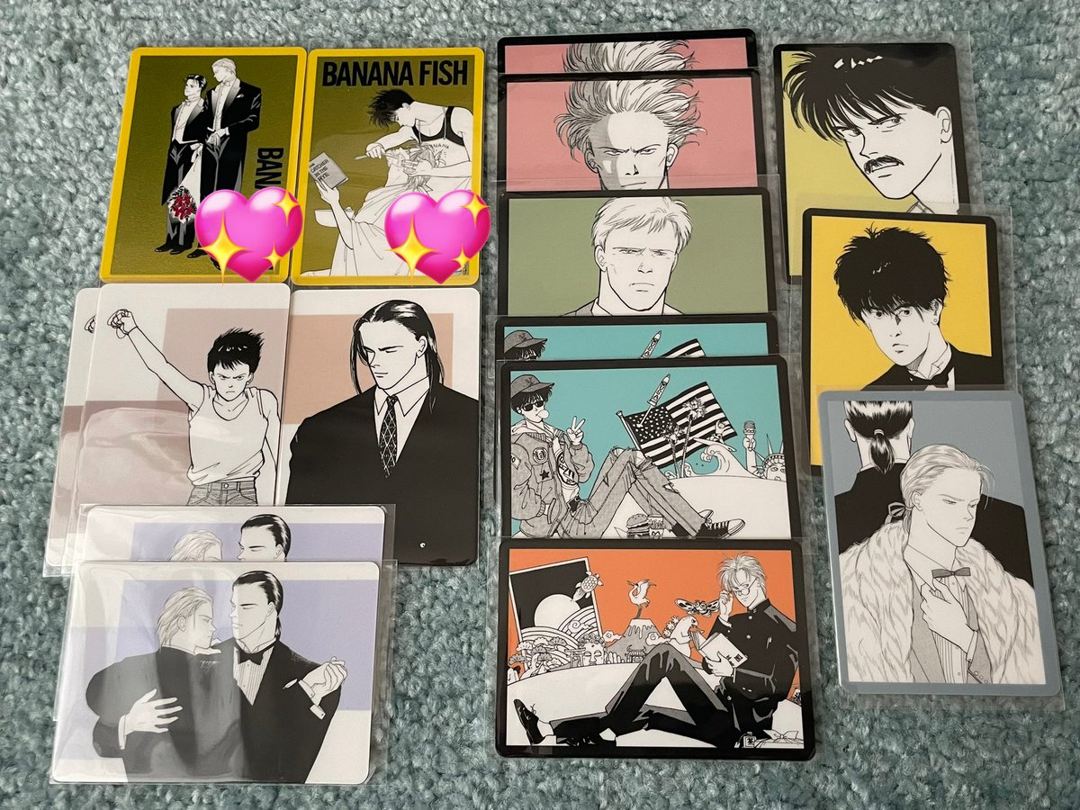 vVaRUl1's tweet photo. 【交換】 BANANAFISH バナナフィッシュ ウエハース

譲）画像1.2枚目
求）画像3.4.5枚目

★郵送希望
★レアは💖⇔💖の交換優先

お気軽にお声掛けください。
宜しくお願い致します。 https://t.co/eumIMUanM8