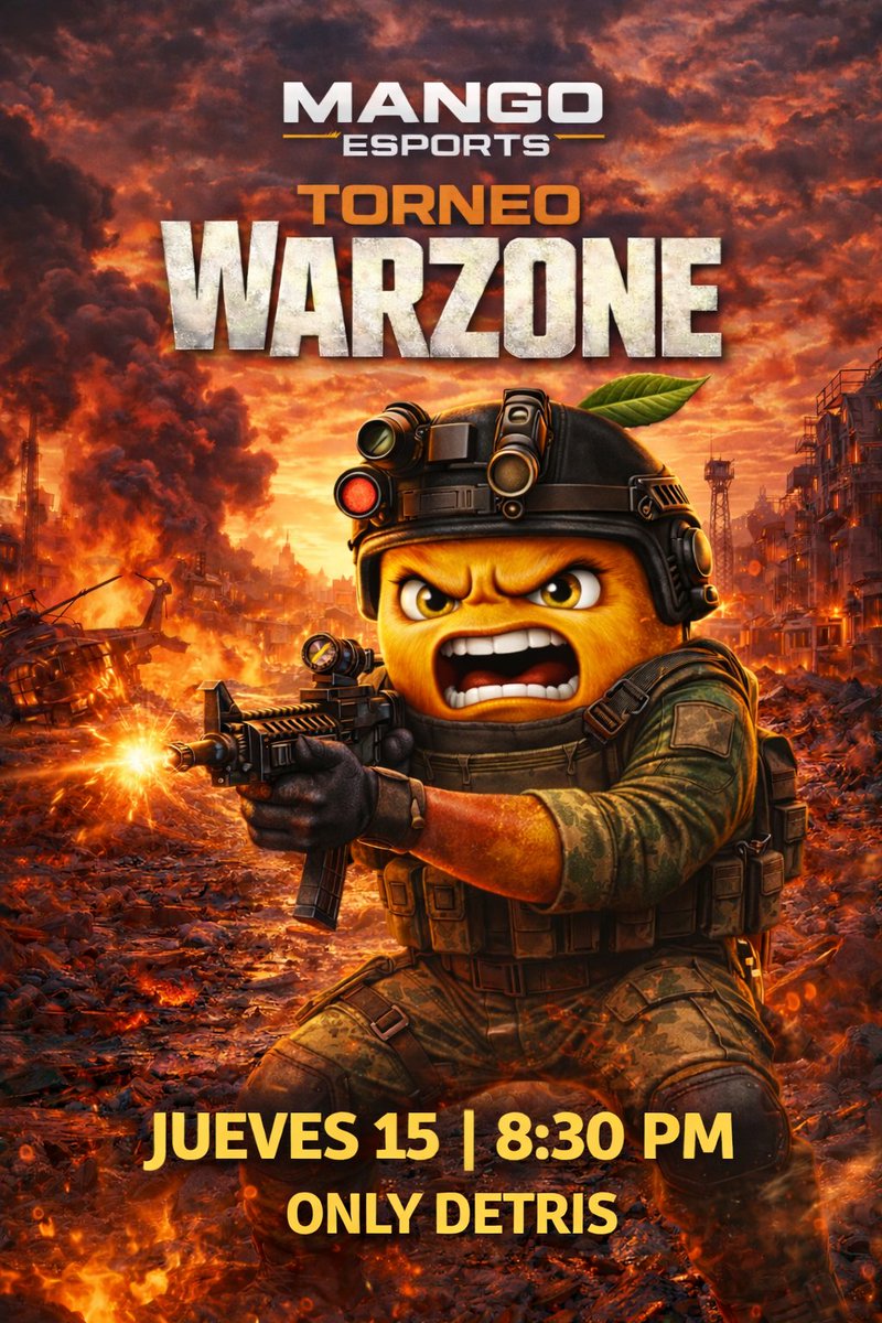 Custom x @MangoESPORT1🥭

 🏝️Havens
🏆Only Detris

🫂17 Teams 
💵17 x Team
🔥MP 120

🗓️Jueves 15
🕰️8:30 pm CDMX / 9:30 pm Est