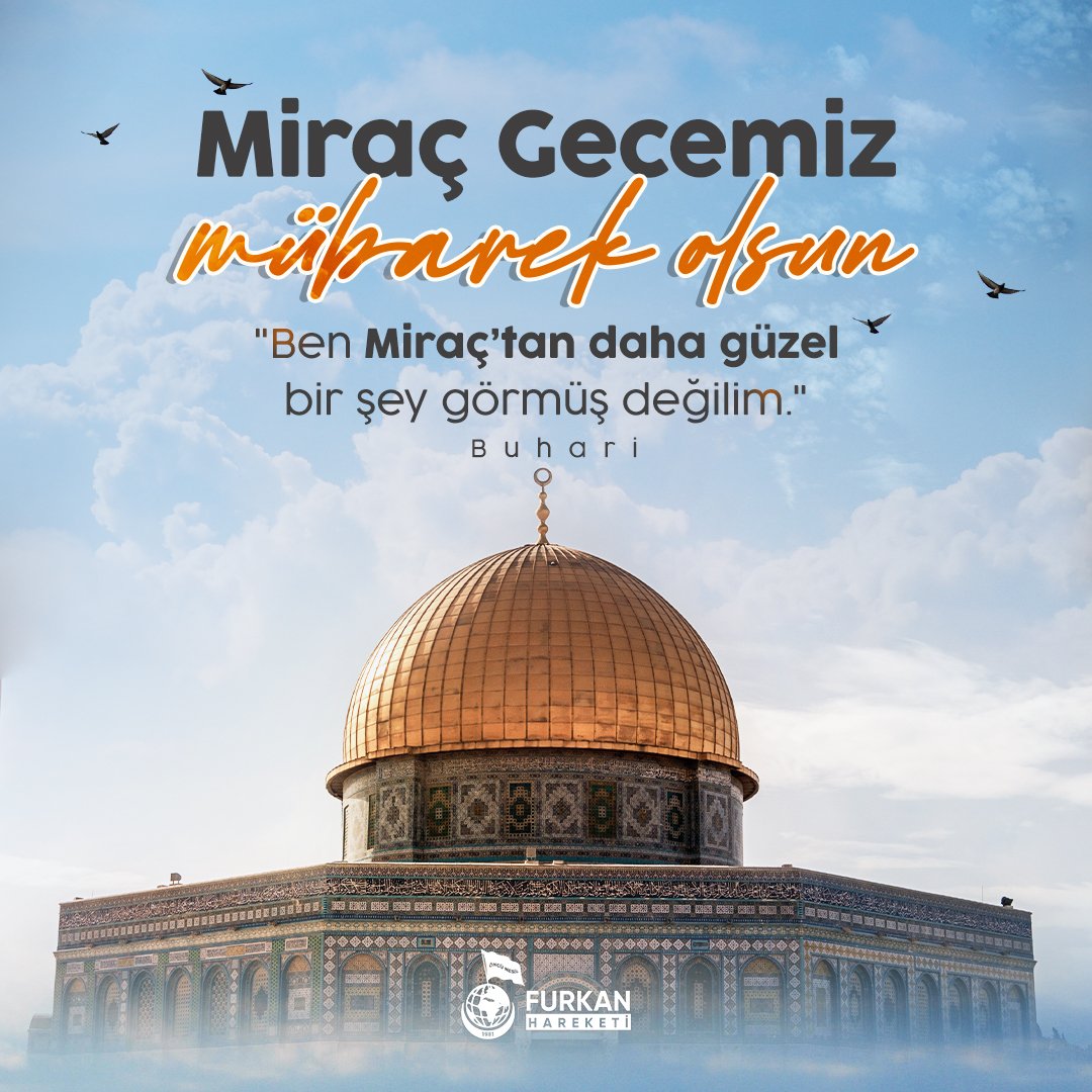 Miraç Gecemiz Mübarek Olsun 🌙

" Ben Miraç'tan daha güzel bir şey görmüş değilim." 

- Buhari 

#MiraçKandili