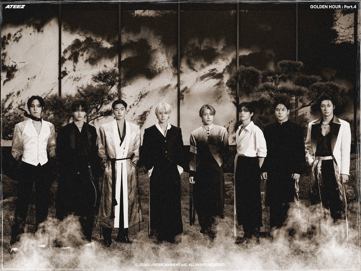 ATEEZofficial's tweet image. [📷] ATEEZ(에이티즈) GOLDEN HOUR : Part.4
Concept Photo 1

2026. 02. 06 2PM RELEASE

📎Pre-save/add: ateez.sng.to/golden-hour-pa…

#ATEEZ #에이티즈
#GOLDENHOUR #GOLDENHOUR_Part4