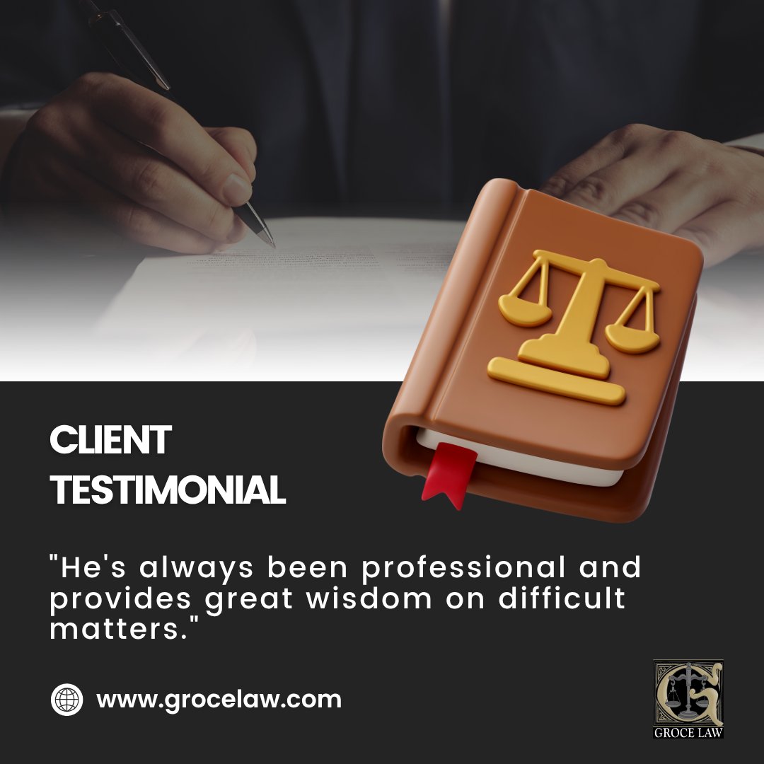 Experience matters when it comes to handling complex legal and business challenges. Our clients trust Groce Law Firm, Ltd. for sound advice, responsive communication, and personalized guidance at every step.

Call 817-284-4747
