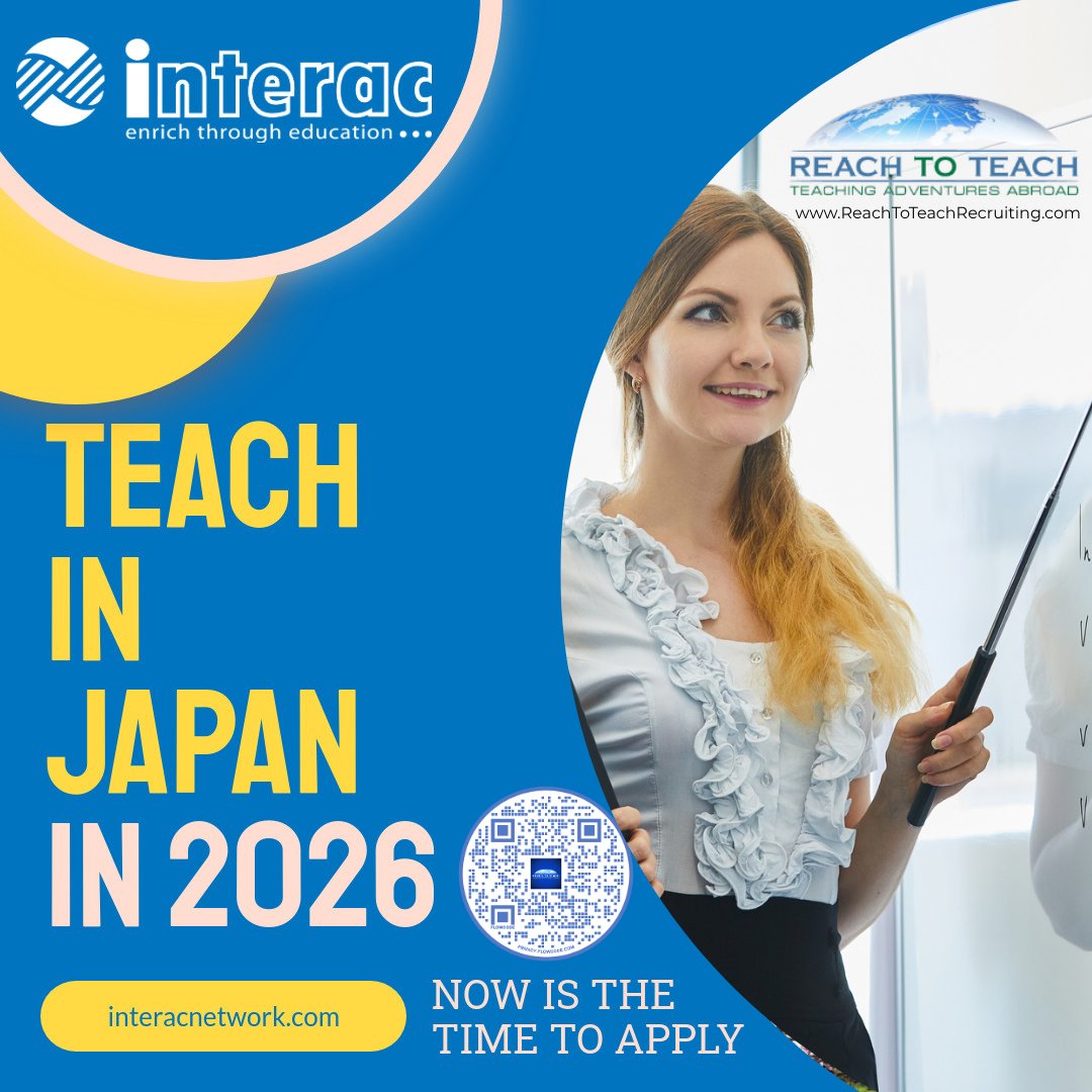 Teach English in Japan! We have placements from snowy Hokkaido to tropical Kagoshima so you can start building a version of Japan unique to you.
Where do I apply to become an English teacher in #Japan? APPLY:
🔗
 buff.ly/IavlUWE

#ReachToTeach #TeachInJapan #TeachAbroad