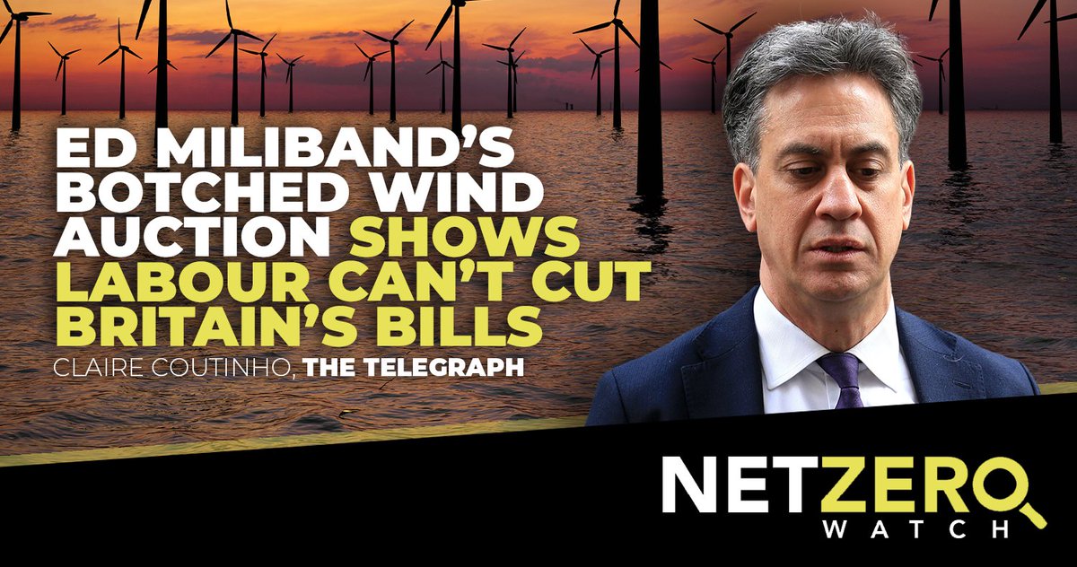 “Miliband has just signed us up to the largest ever round of offshore wind farms at the highest price for wind power in a decade... It amounts to a massive boost to wind developers’ profits at the expense of people’s energy bills.” <a href="/ClaireCoutinho/">Claire Coutinho</a>