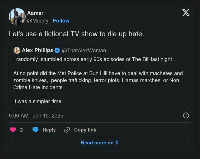 jdpoc's tweet image. THIS DAY in 2015 when the ridiculous 'journalist' and Russian Speechwriter @ThatAlexWoman Alex Phillips of @GBNEWS (then) used a fictional TV Show to incite racial hatred.

And got justifiably ripped for it.