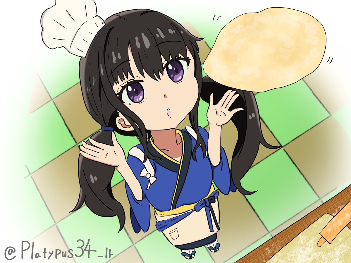 ichigon_illust's tweet image. ピザ作りに挑戦 (再掲) 
#リコリコ