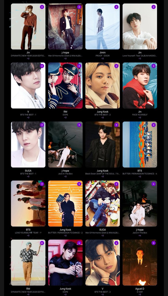 Moony_euphoria's tweet photo. RT please 💜
JANUARY BCD TRADING SESSION
💜💜💜💜💜💜💜

+100 duplicates!
User: moony_euphoria 

Date: 17/01/26
Time: 10pm KST

Trading even if I already have the photocard! 💜 Just come and enjoy ^^

First-come first first-served (if I refuse I just don't have the card anymore) https://t.co/ODpbyFR454