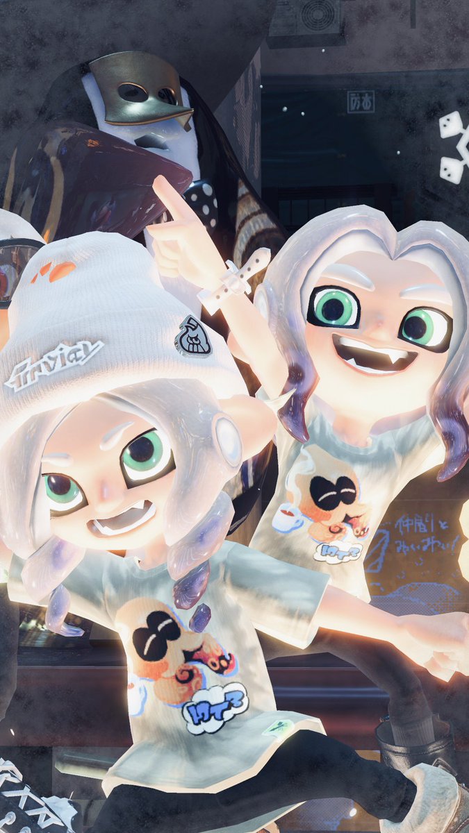 ブキもお揃いで生き別れの双子…てなってた野良タコボーイくん