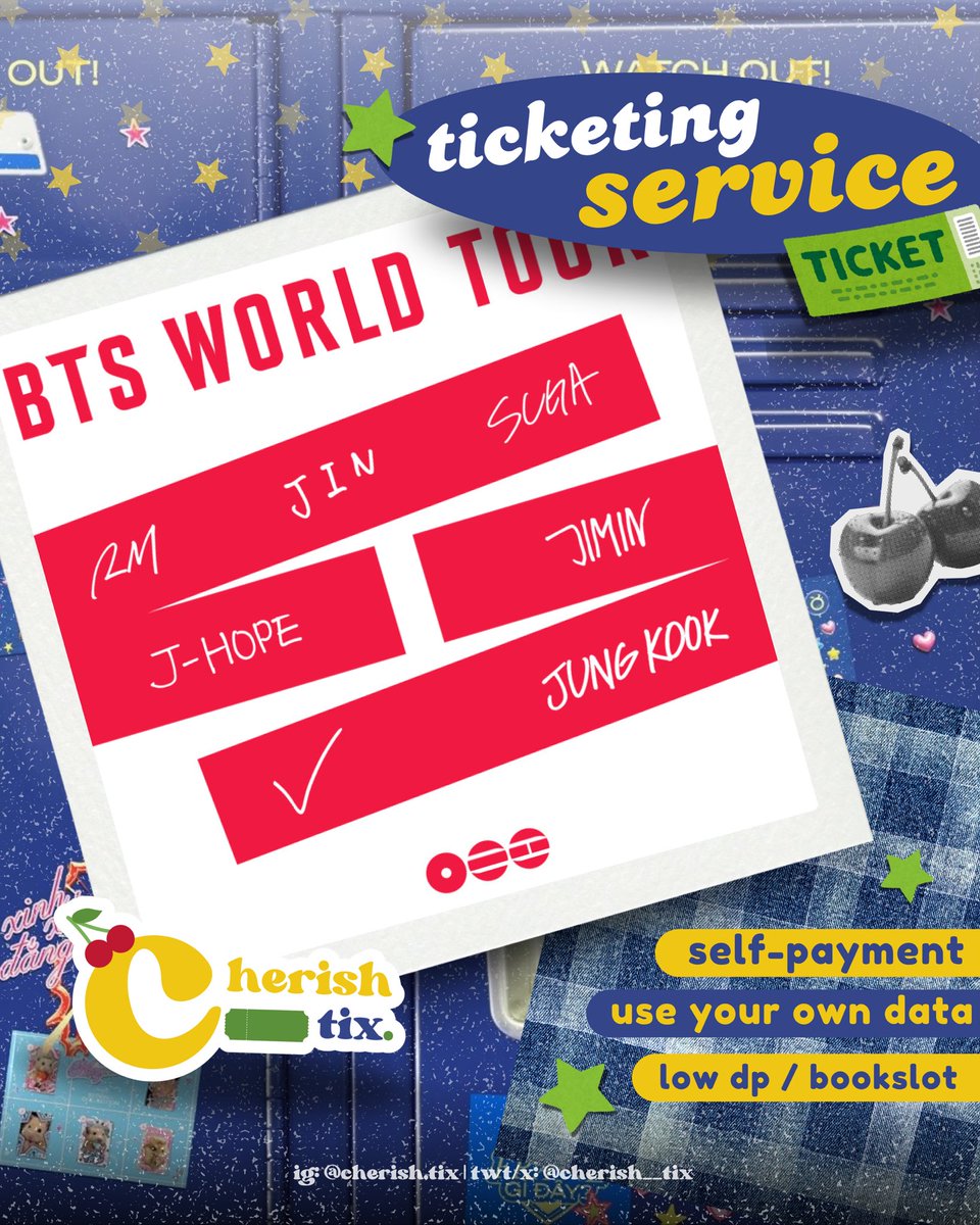 CHERiSH.TIX ⋆ JASWAR JASTIP BTS WORLD TOUR tweet media