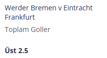 carlostips3's tweet photo. 📌Almanya - Bundesliga

Werder Bremen v Eintracht Frankfurt
Toplam Goller
Üst 2.5
1.55

▪️https://t.co/yPw9dRKP4K https://t.co/bYUE7pb2Vd
